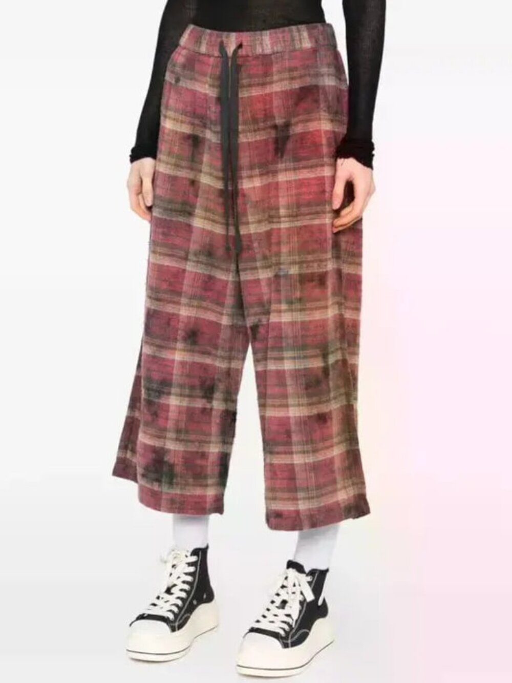 R13 NWOT plaid trousers M